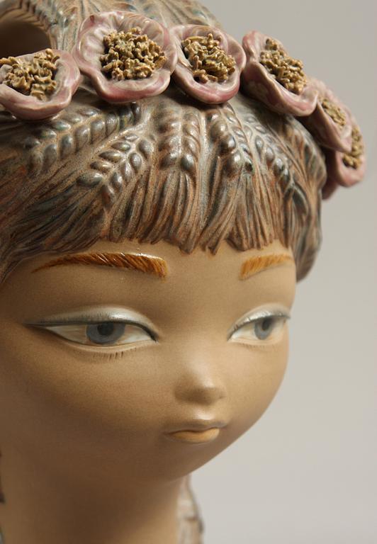 KORG/FIGURIN, keramik, Lladro, inköpt 1975.