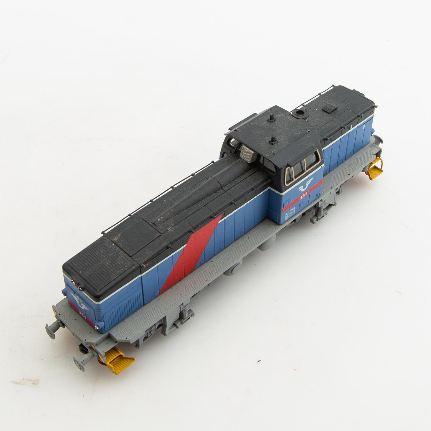 Diesellok SJ T44 skala 1/87 nr 381 Jeco.