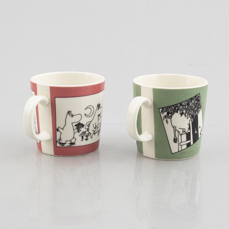Two Moomin mugs, Moomin Characters, Arabia, Finland, 1990-93.
