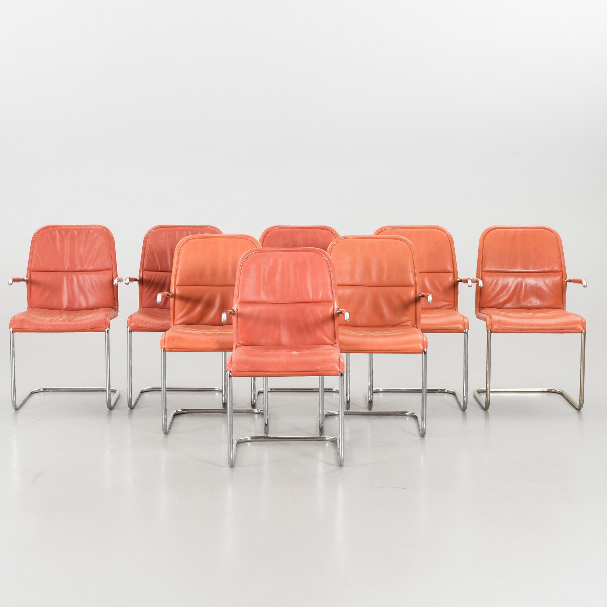 Kenneth Bergendahl. Eight "Cicero" Dux armchairs.