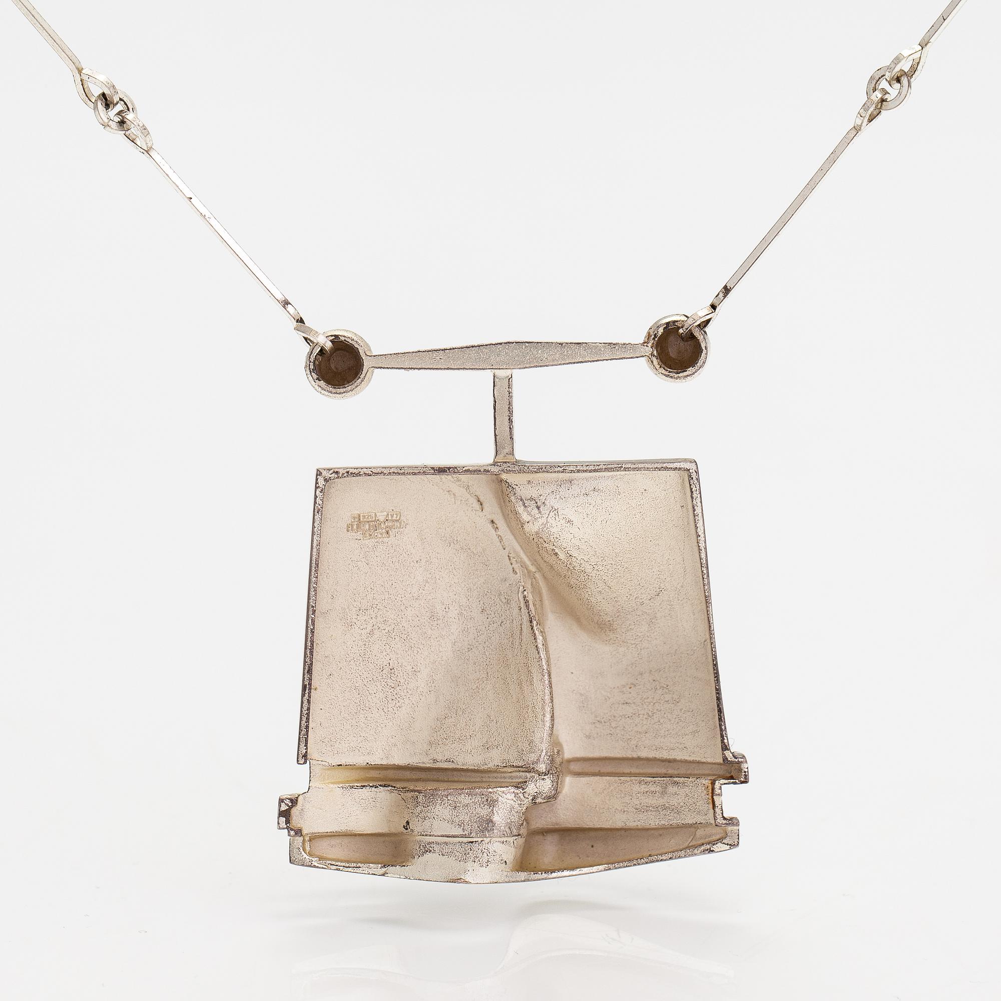 Björn Weckström, Halsband "O2X", sterlingsilver. Lapponia 1974.