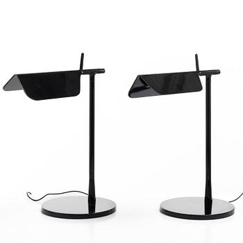 Table lamps, a pair, "Tab T", Flos.