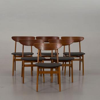 A SET OF 6 FARSTRUP CHAIRS, Denmark.