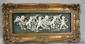 VÄGGRELIEFER, ett par, 1900/2000-tal.