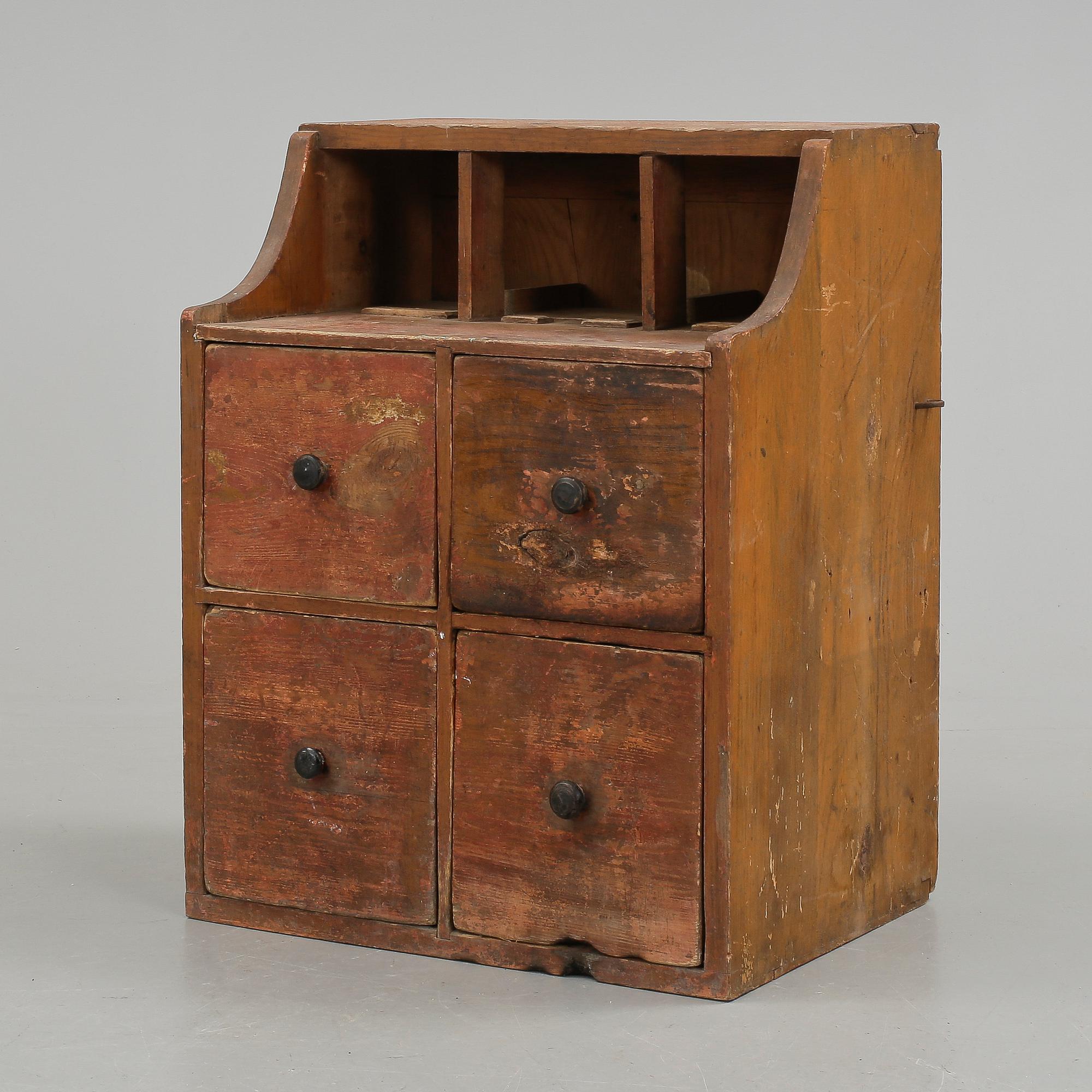 SKÅP/VÄGGSKÅP, allmoge, 1800-tal.