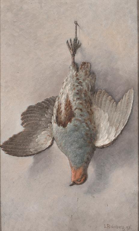 Johan Jakob Reinberg, oil on board, signed and dated-93.