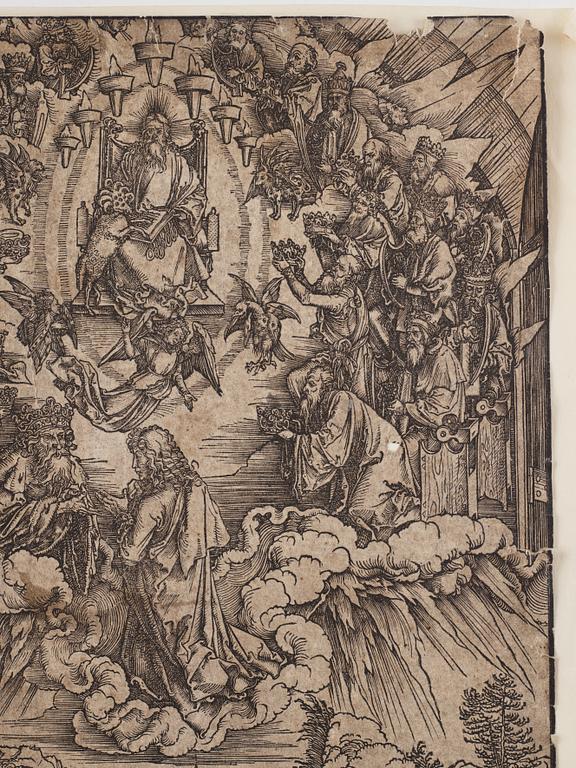 Albrecht Dürer, “Saint John before God and the Elders ", troligen 1500-tal.