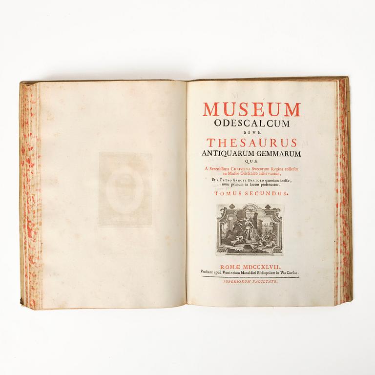 Queen Christina's collections of antique cameos and engraved gemstones, 1747.
