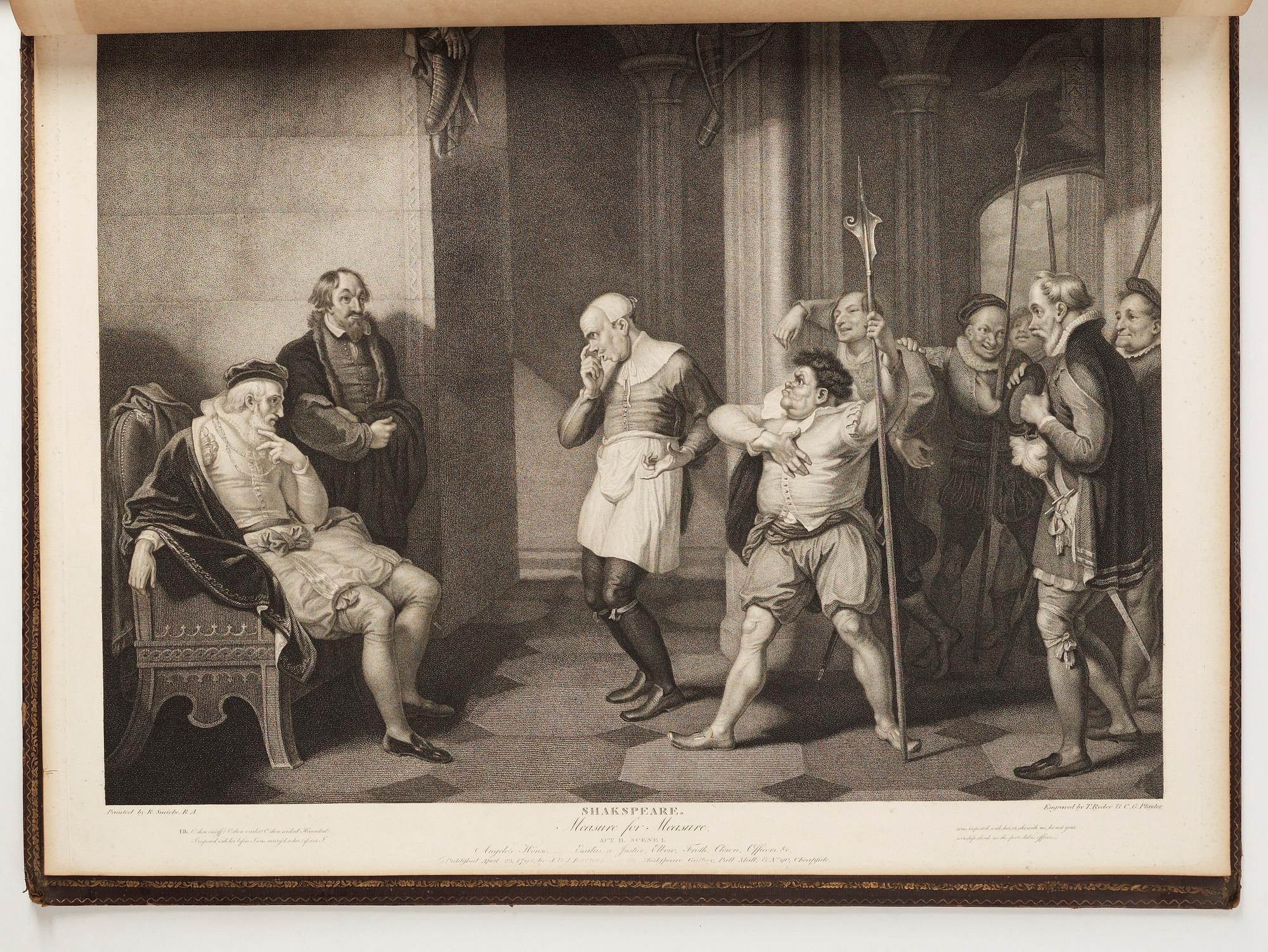 Books, 2 volumes, "The Dramatic Works of Shakespeare", John & Josiah Boydell, London, 1803.