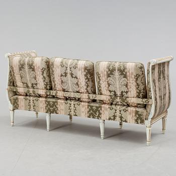 SOFFA, bankettsoffa, sengustaviansk, omkring år 1800.