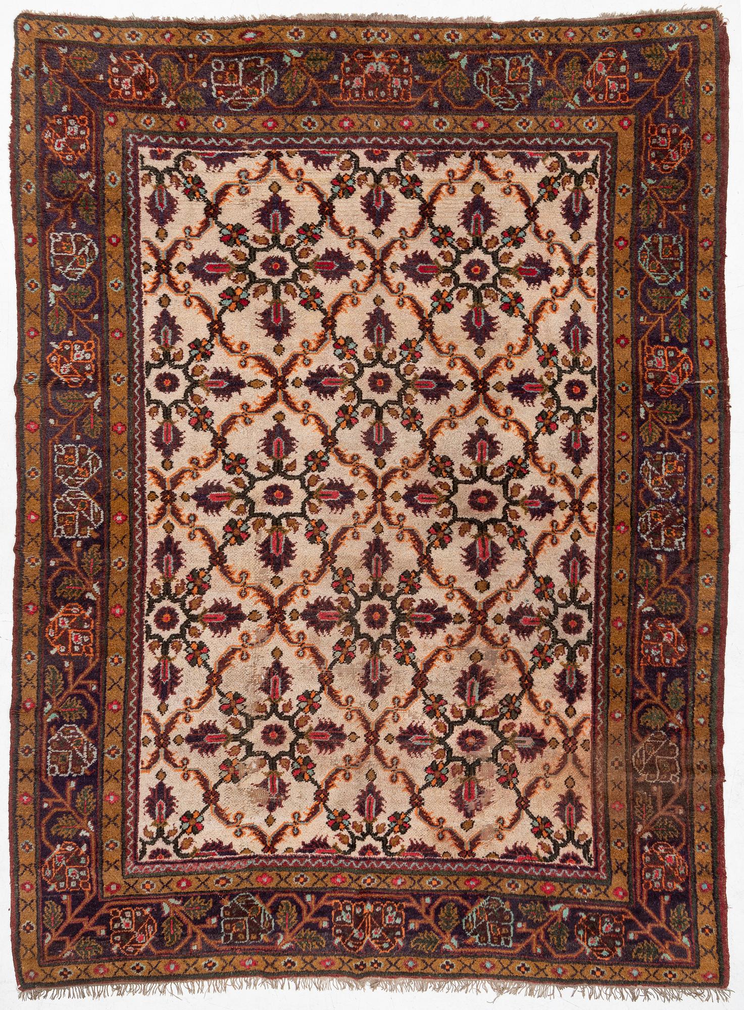 A Masulipatnam carpet, north India, c. 402 x 333 cm.