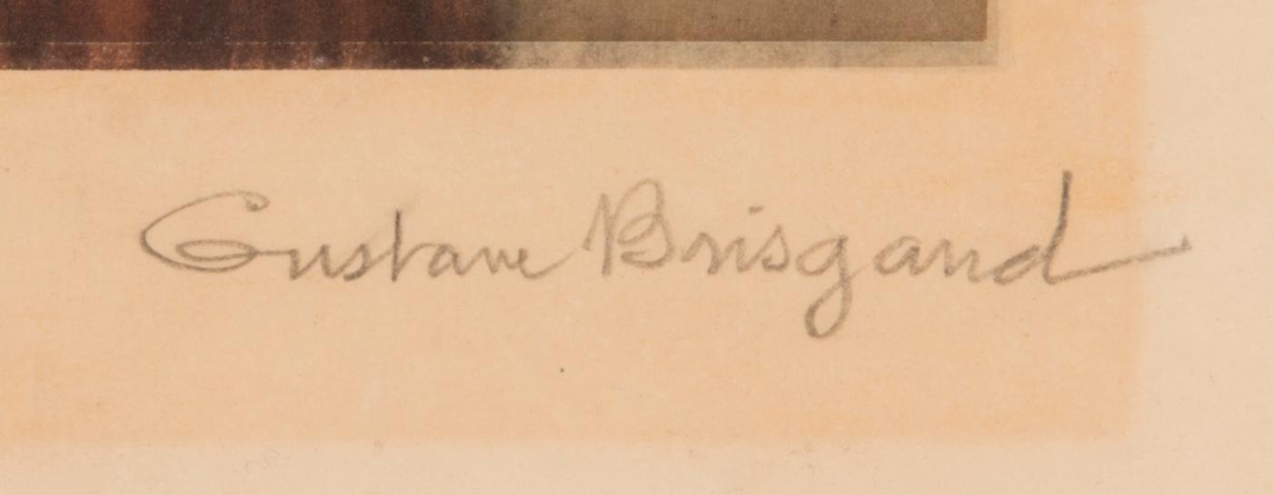 GUSTAVE BRISGAND, lithograph, signed and numbered 76/200.