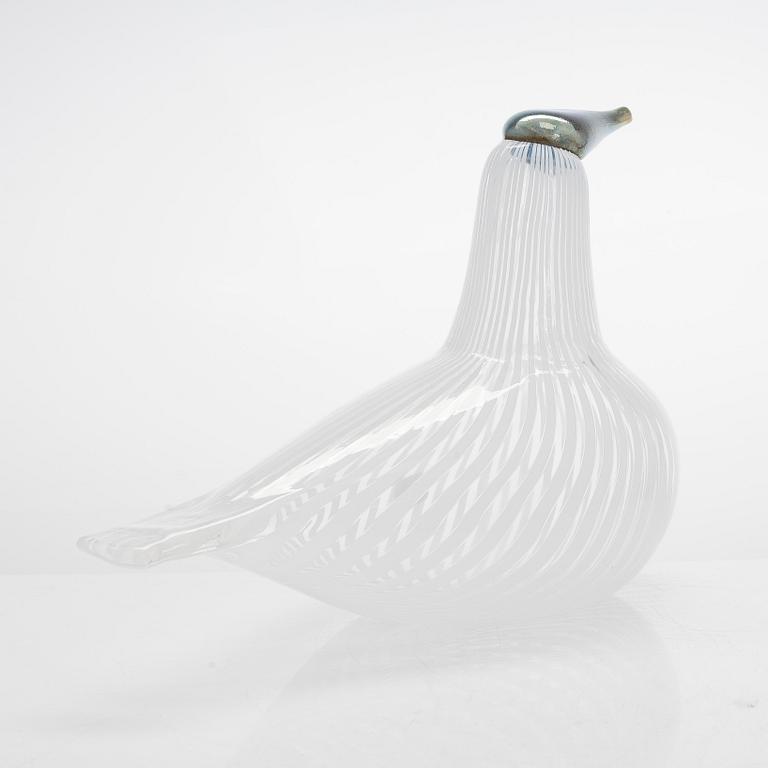 Oiva Toikka, Glass bird, Finland's 75th Independence Year, sign. Suomen sotka Oiva Toikka, Nuutajärvi 1992, 136/1992.