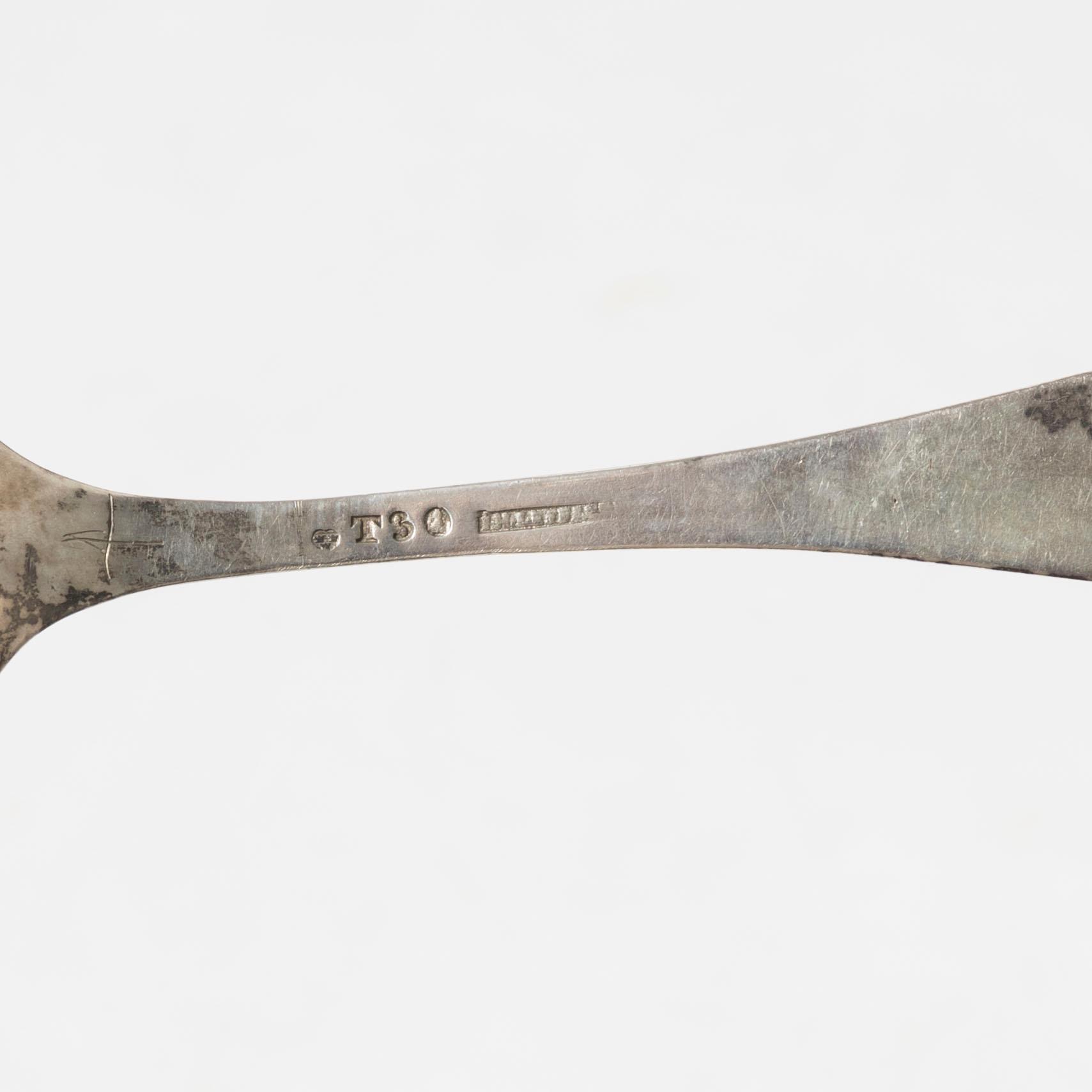 Ten Swedish silver spoons, 18th-19th Century.