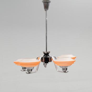 TAKLAMPA, art déco, 1900-talets första hälft. Höjd 75 cm.