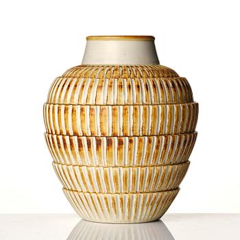 Gertrud Lönegren, a stoneware vase, Rörstrand, 1930s-40s.