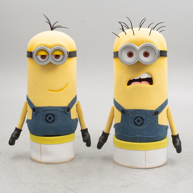 A pair of "Minions" costumes by Custom Characters for Universal Studios.