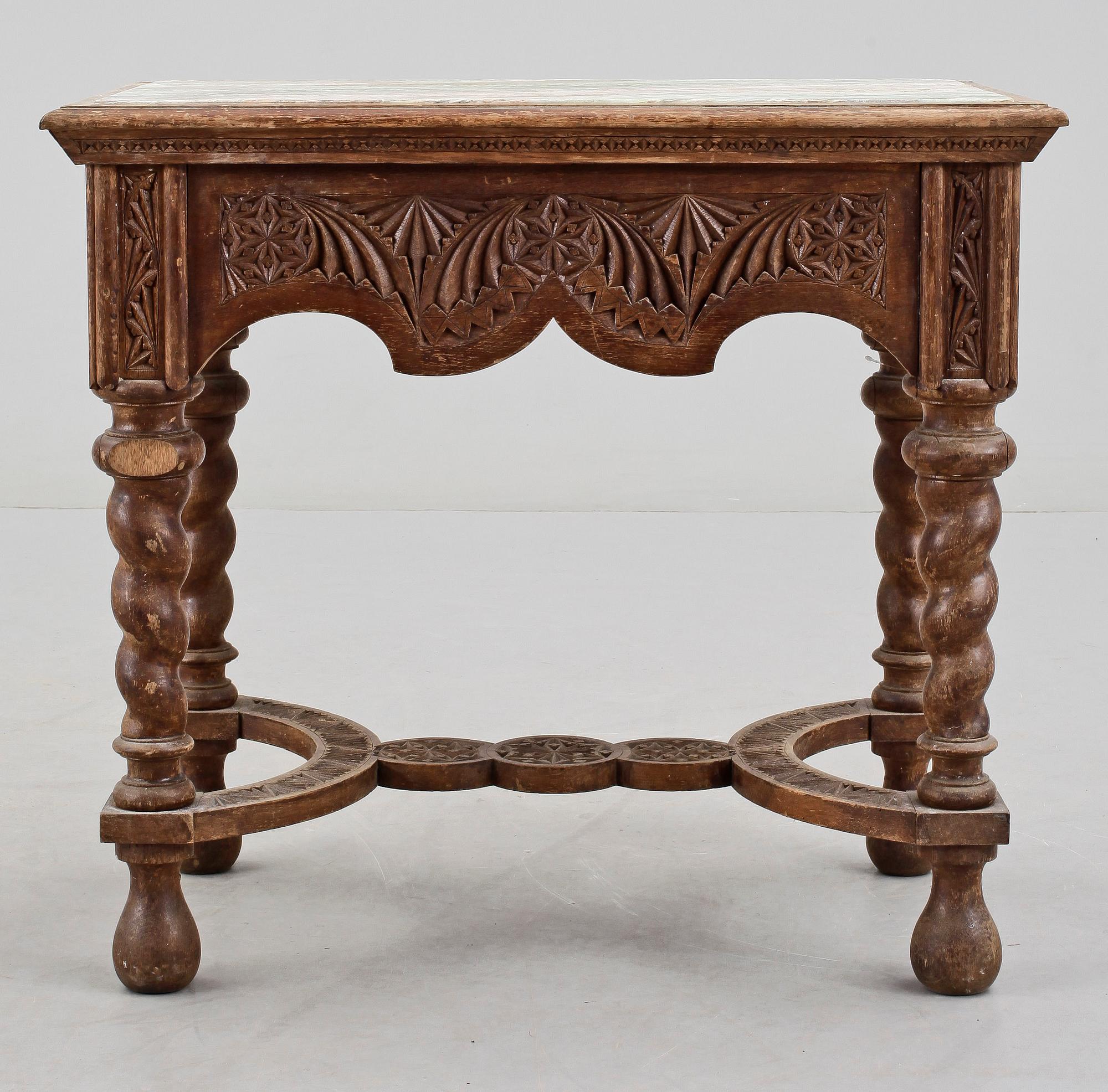 BORD, barockstil, 1800-talets senare hälft.
