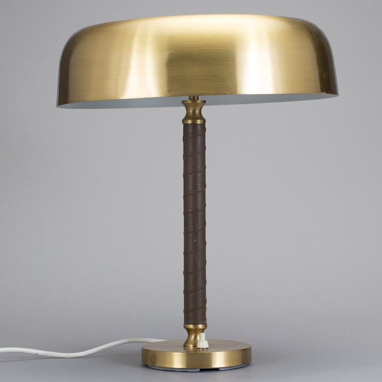 BORDSLAMPA, mässing, omkring 1900-talets mitt.