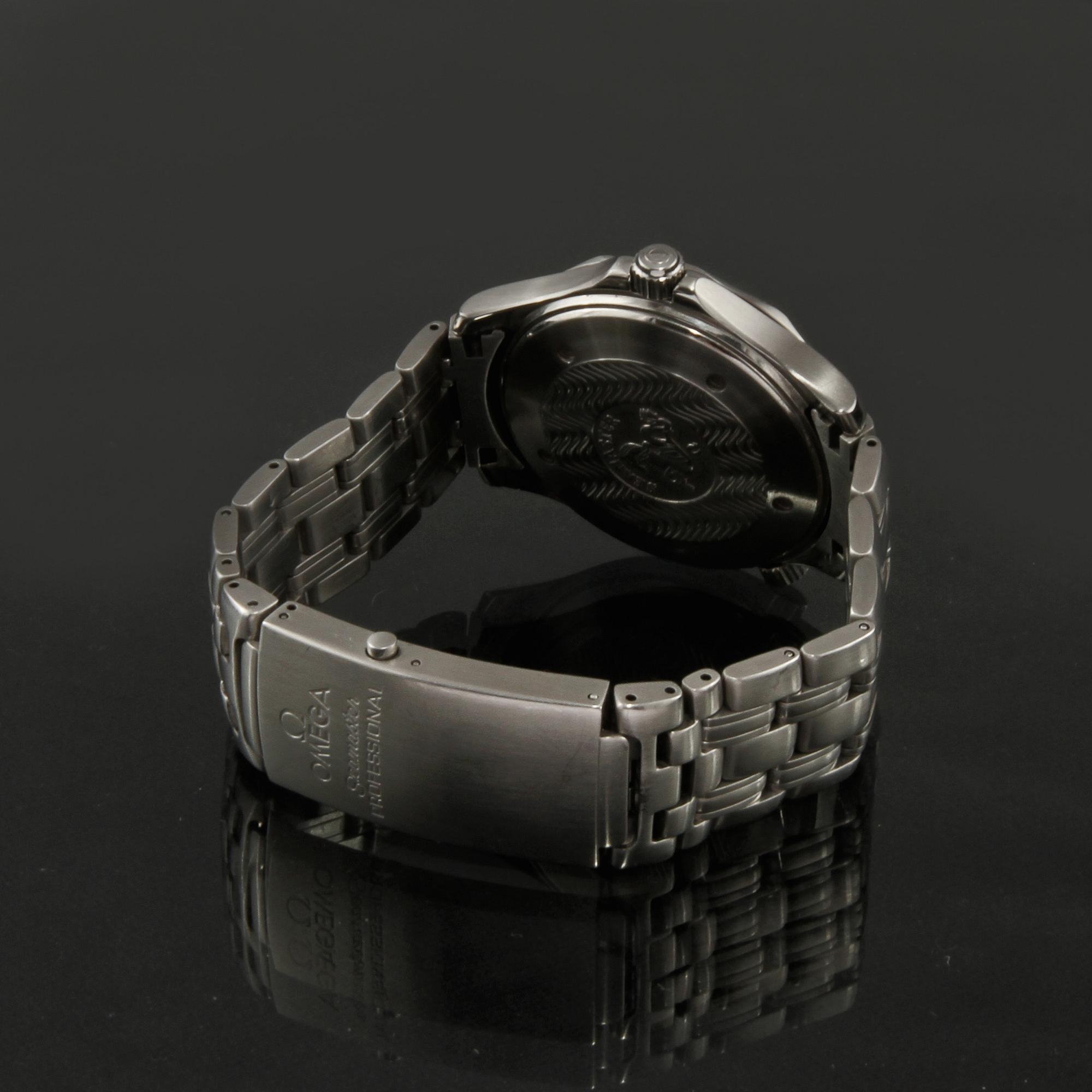 ARMBANDSUR, herr, stål, "seamaster", Omega, 2000.