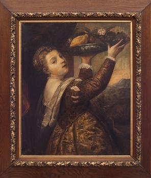 OKÄND KONSTNÄR, olja på duk, 1900-talets början.
