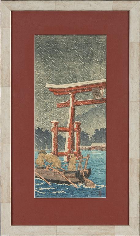 Shotei, a woodblock print in colours, ca. 1939.