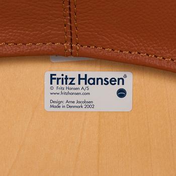 Arne Jacobsen, a set of six 'Sjuan' chairs for Fritz Hansen, Denmark.