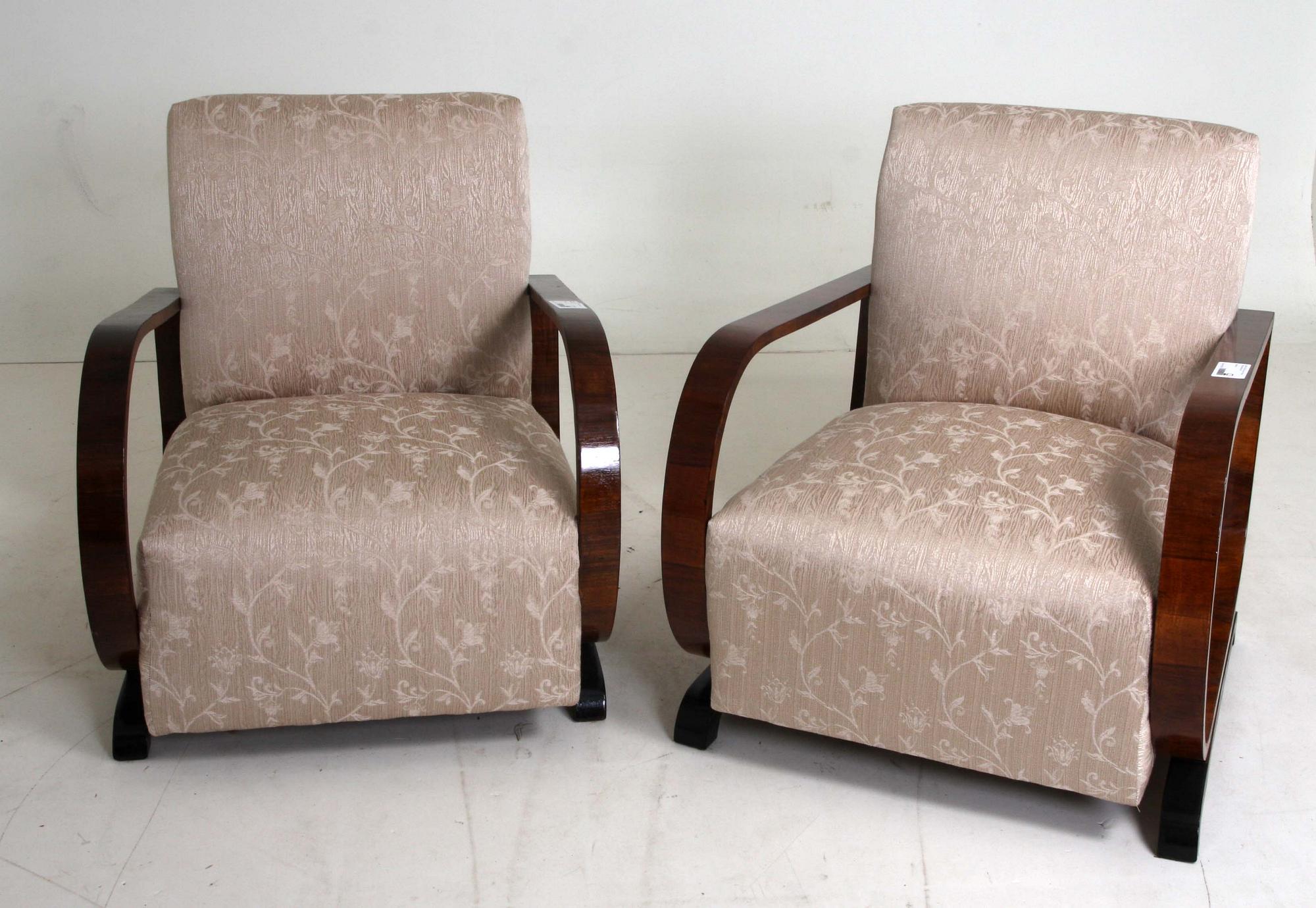 FÅTÖLJER, ett par, Art deco, 1900-talets första hälft.