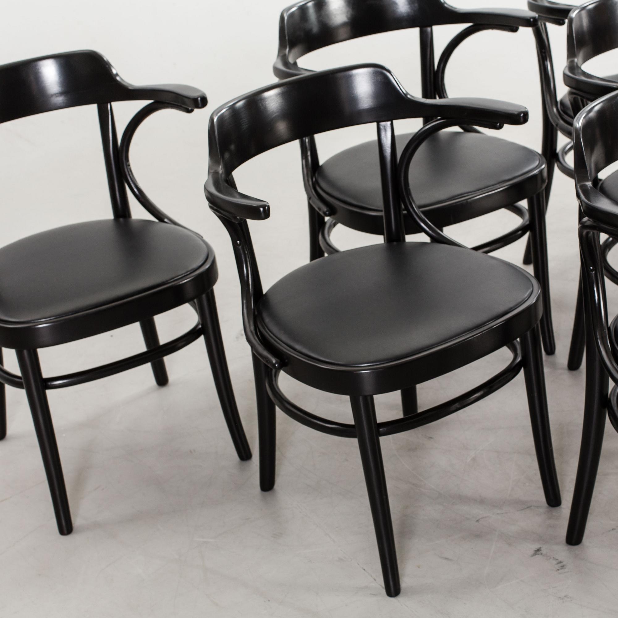 KARMSTOLAR, 6 st, "Cattelin" Gemla.