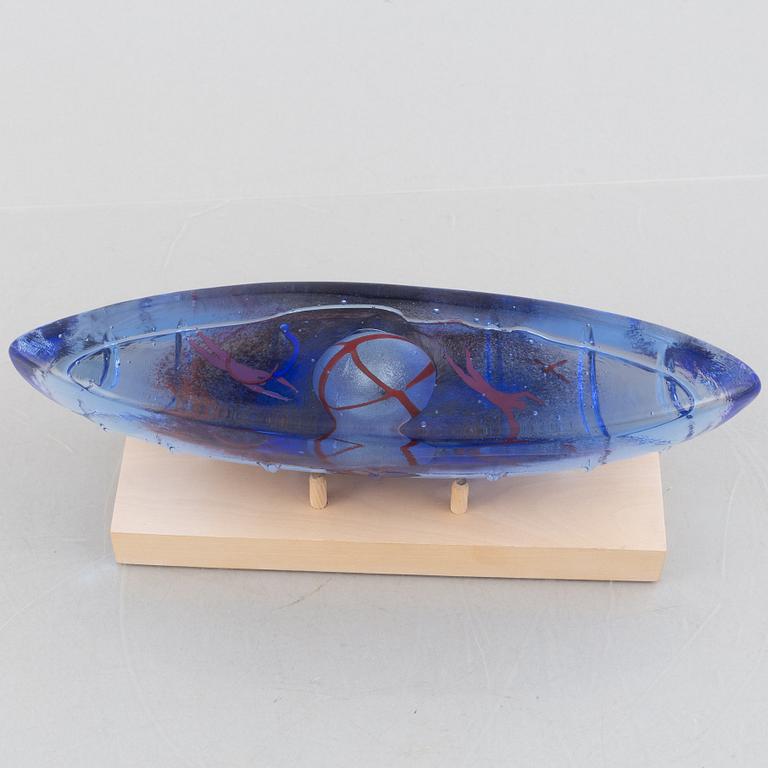 Bertil Vallien, a glass sculpture, Kosta Boda.