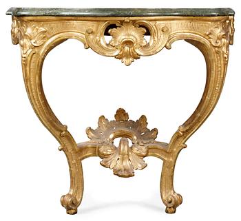 823. A Swedish Rococo console table.