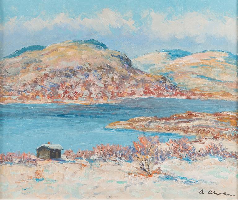 ARVO AHOLA, oil on canvas, signed.