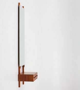 Uno & Östen Kristiansson,  hallmöbel/spegel med hylla, 1960/70-tal.