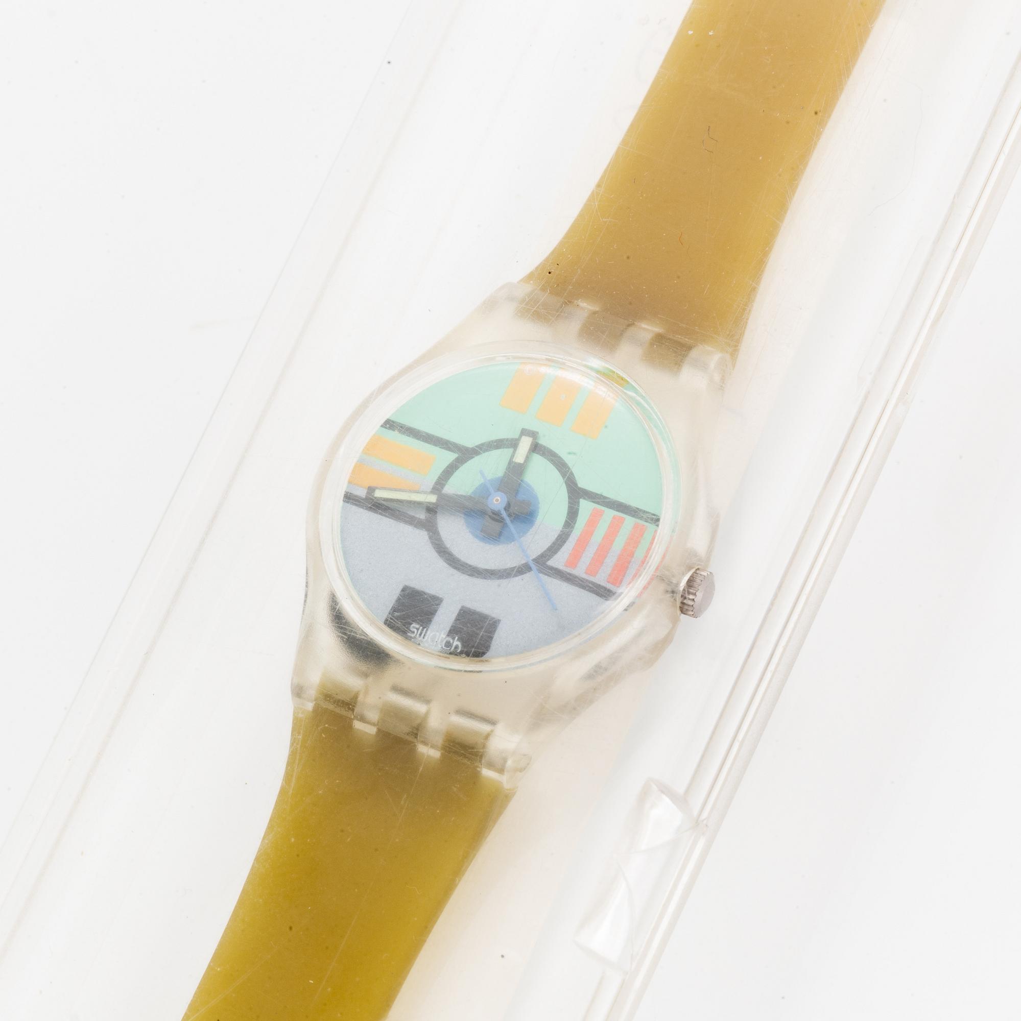 Swatch, Flamingo Deli, wristwatch, 25 mm.