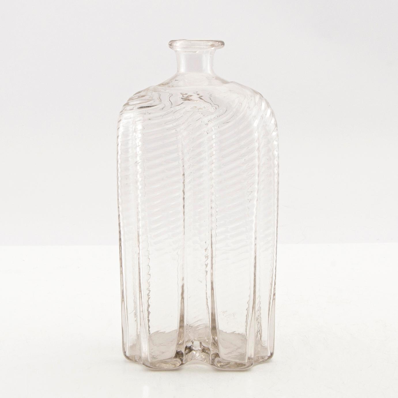 A  Swedish glass bottle, Skånska Glasbruket, 18th century.