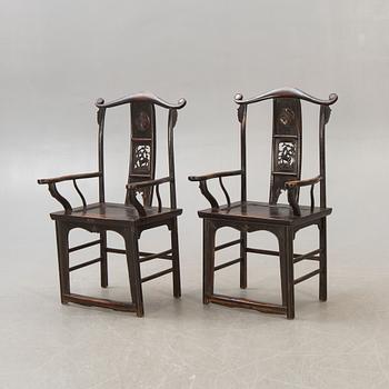 Chairs, a pair, China, 19/20th century.