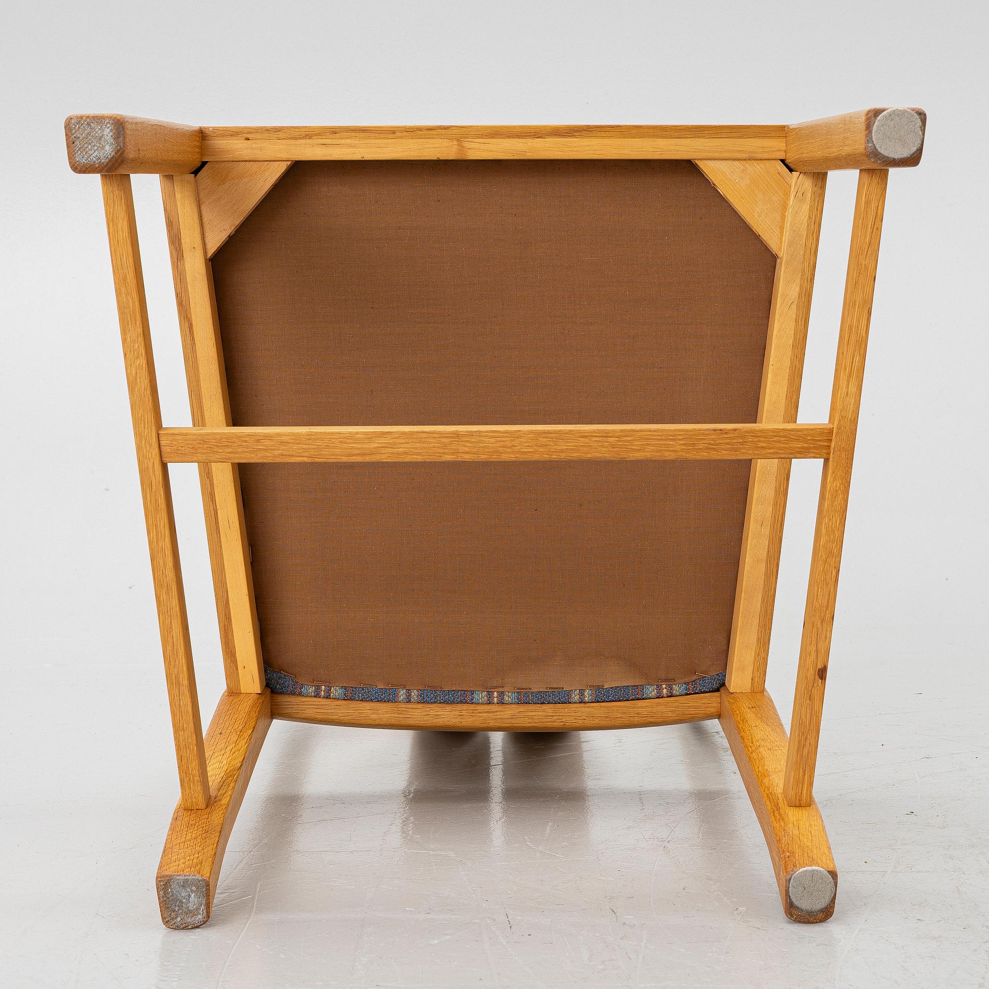 Carl Malmsten, Dining table with 6 chairs, “Ambassadör”, second half of the 20th century.