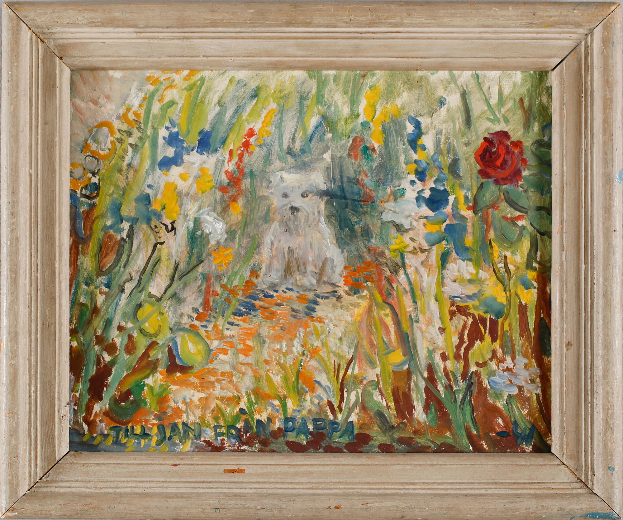 STIG SÖDERSTEN, olja på pannå, daterad -41.