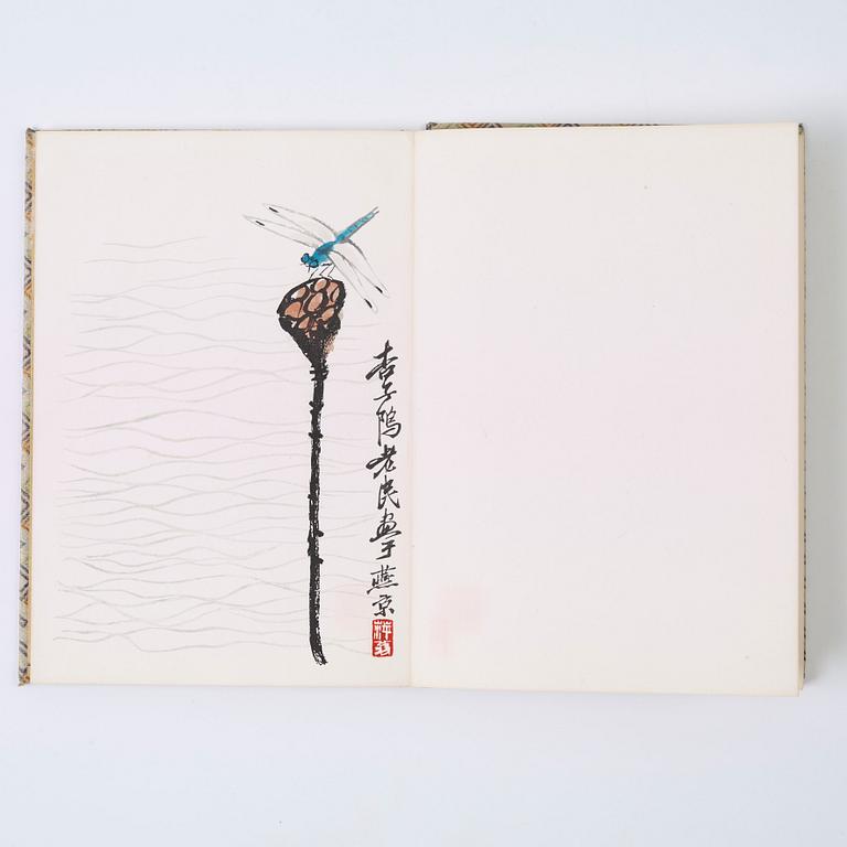 BOK med TRÄSNITT, "Qi Baishi hua ji". Beijing 1952.
