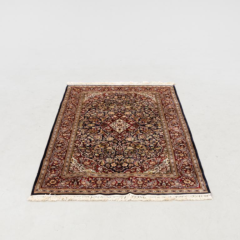 Oriental antique silk rug 189x113 cm.