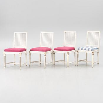 Chairs, 4 pcs, Gustavian, circa 1800.