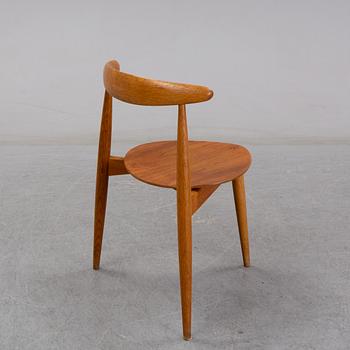 Hans J Wegner, a 'Hjertestolen' chair, Fritz Hansen, Denmark.