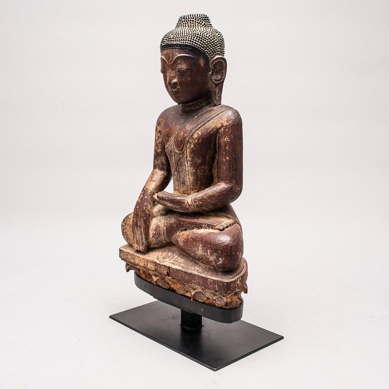 BUDDHA-STATY, troligen Burma, 1900-talets början.