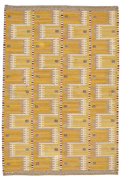 Marianne Richter, MATTO, "Gula havet", flat weave, ca 298 x 204 cm, signed AB MMF MR.