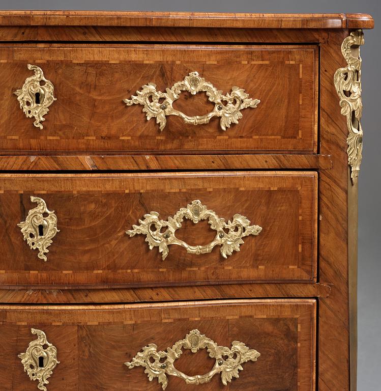 Byrå, 1700-talets mitt, Rokoko.