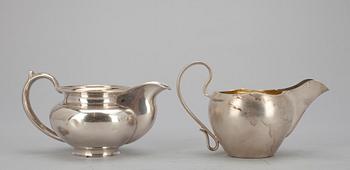 GRÄDDSNÄCKOR, 2 st, silver, Ryssland. Tot. vikt ca 225 g.