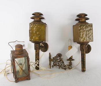 VAGNSLYKTOR, 2 st, LYKTA och VÄGGAPPLICK.