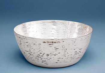 Tapio Wirkkala, A HAMMERED SILVER BOWL.