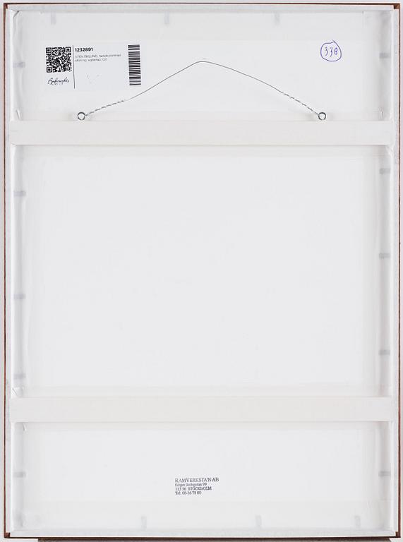 STEN EKLUND, hand colored etching, signed.