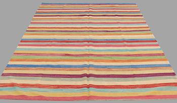 A CARPET, flat weave, around 276 x 203 cm.